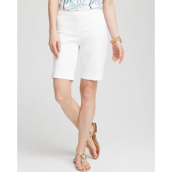 NWT Chico's Brigitte Pull-On Slim Bermuda Shorts - Picture 6 of 6